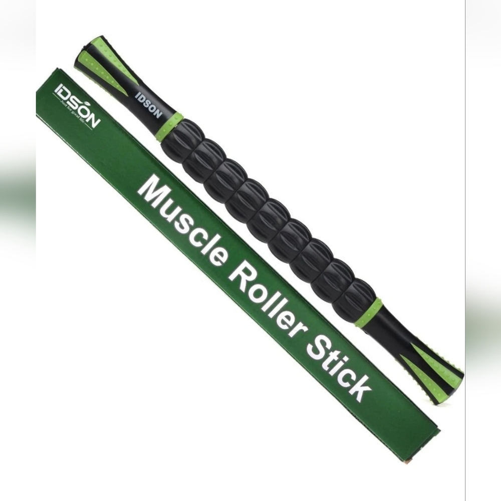 IDSON Black and Green Muscle Roller Stick Used By Men And Women